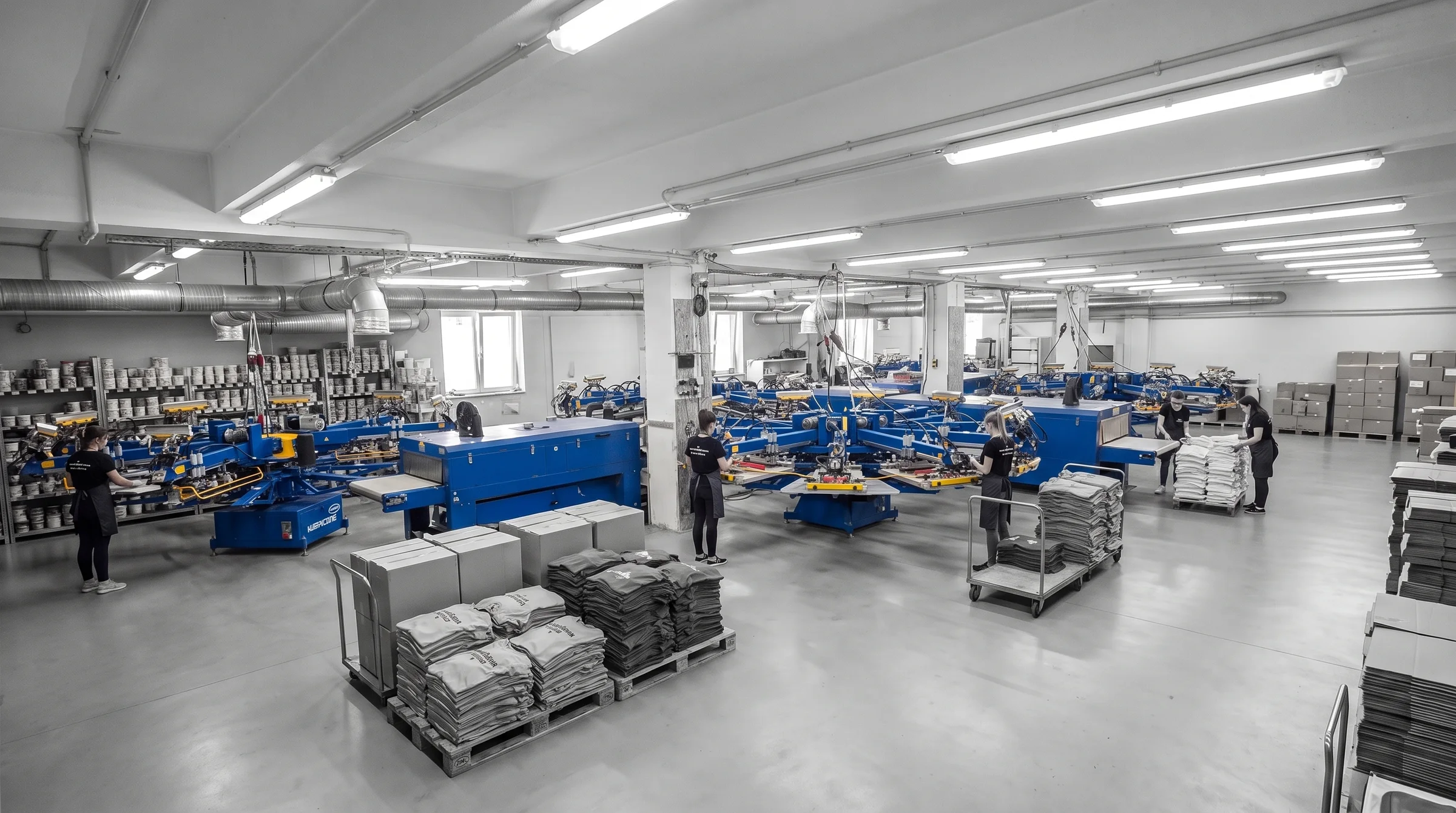 Production in our print shop
